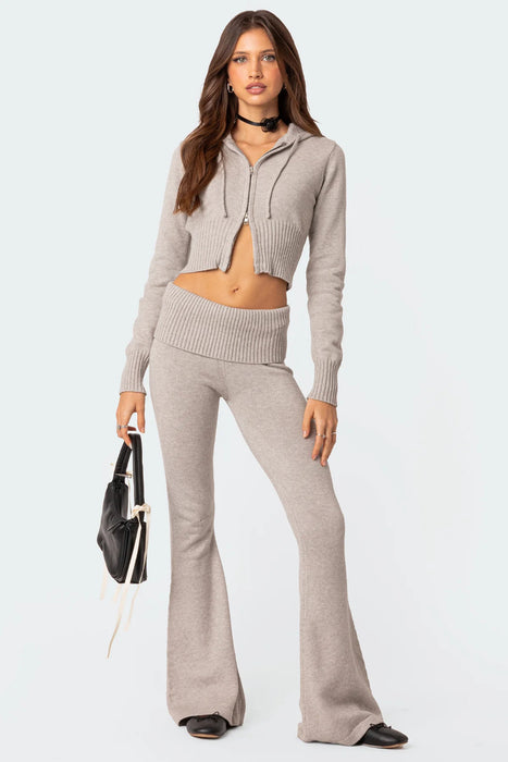 Two Piece Ribbed Knit Lounge Set