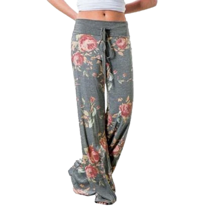 Women's Loose-Fit Floral Pants