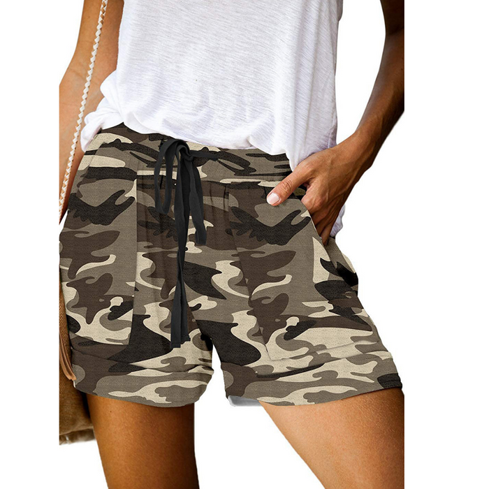 Camouflage Style Wide Summer Shorts