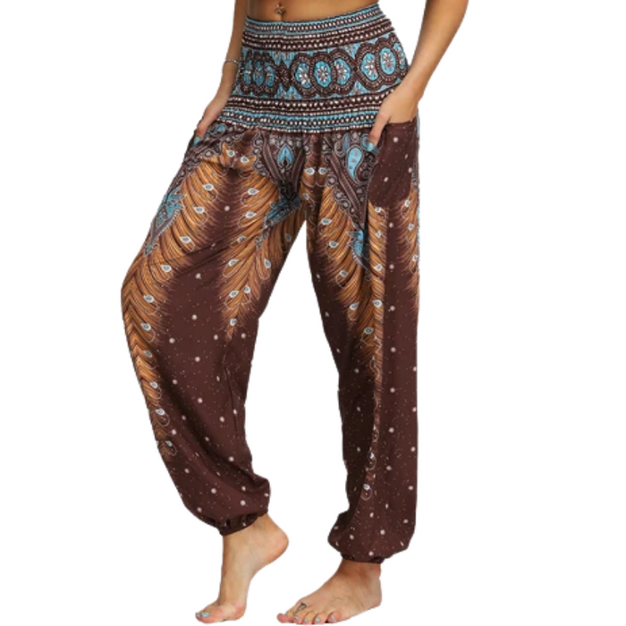 Peacock Yoga Pants