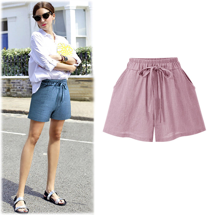 Women Casual Short Solid Pants