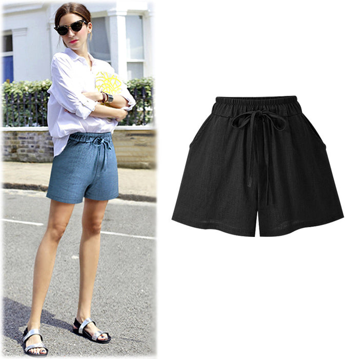 Women Casual Short Solid Pants