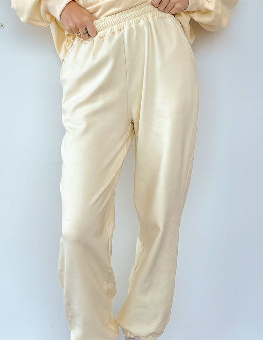 Fleece-Lined Cotton Joggers for Women - Cozy Sweatpants with Pockets