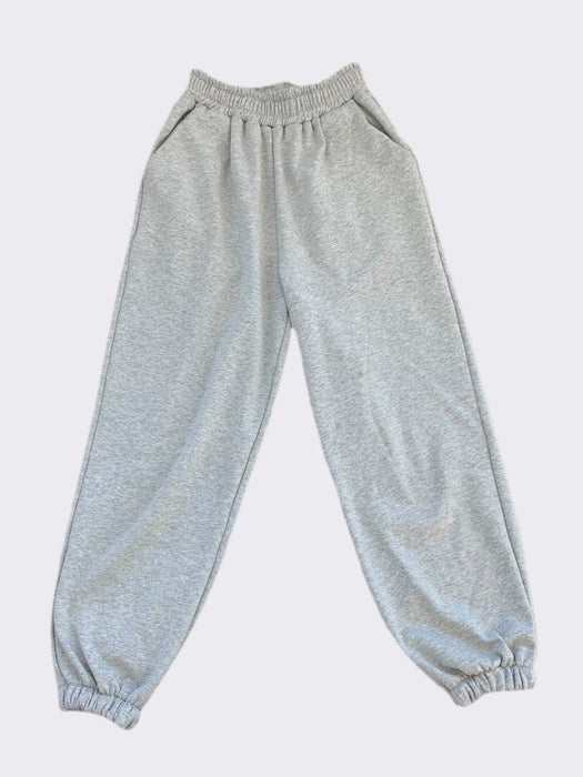 Fleece-Lined Cotton Joggers for Women - Cozy Sweatpants with Pockets