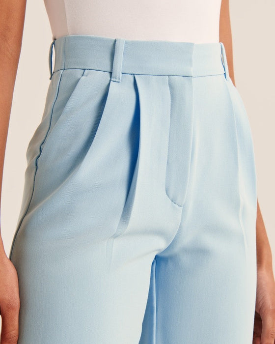 Summer 2023 Icy Tailored Crepe Wide-Leg Pants