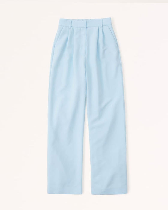 Summer 2023 Icy Tailored Crepe Wide-Leg Pants